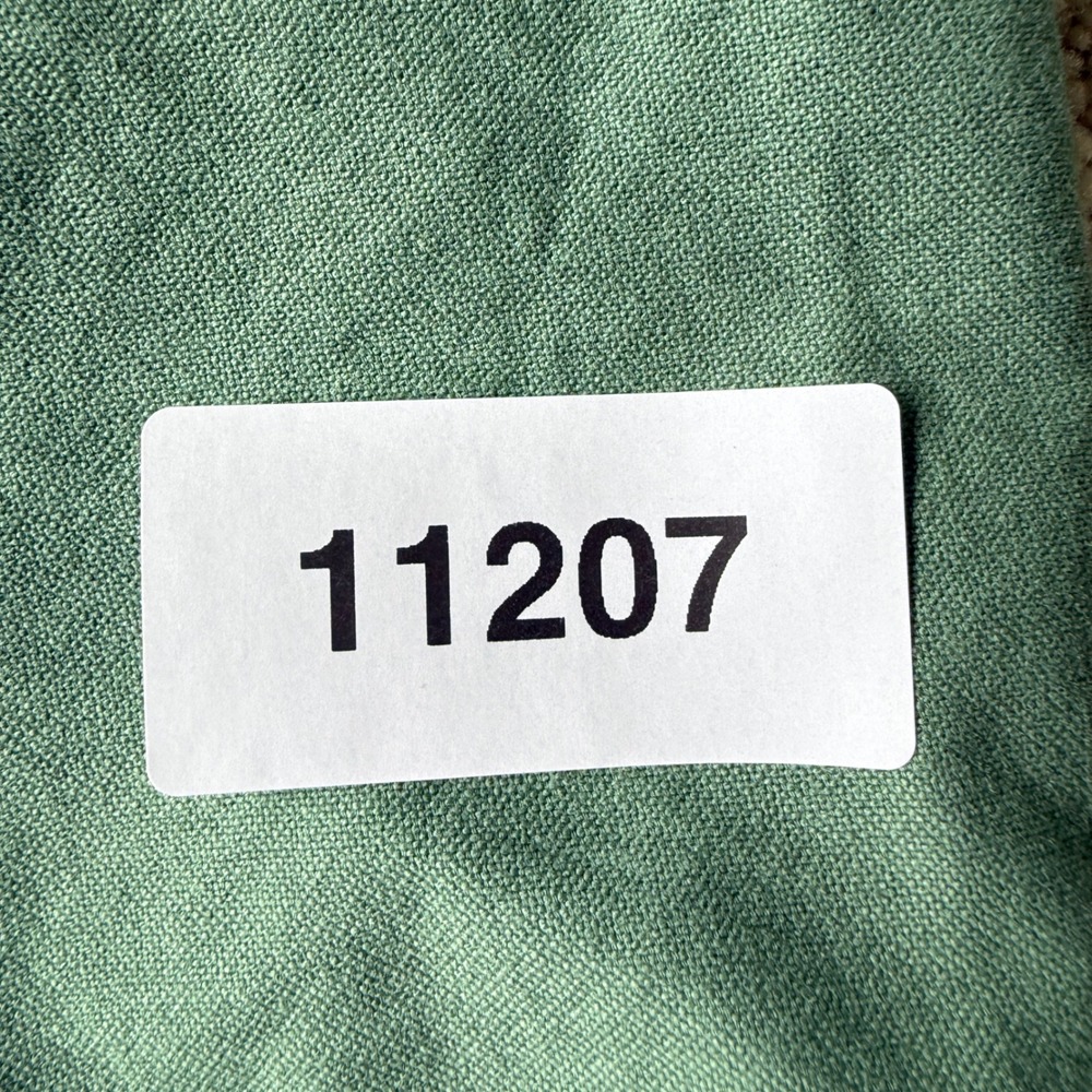 Pomander‎ Place Polly Dress Women M Green Cotton Pleated Shoulder Mini Y18715T - Picture 14 of 14